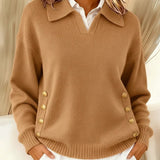 Vicenta | Pull avec Col Polo et Boutons