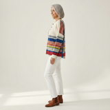 Margaret - Striped Colour Block Sweater