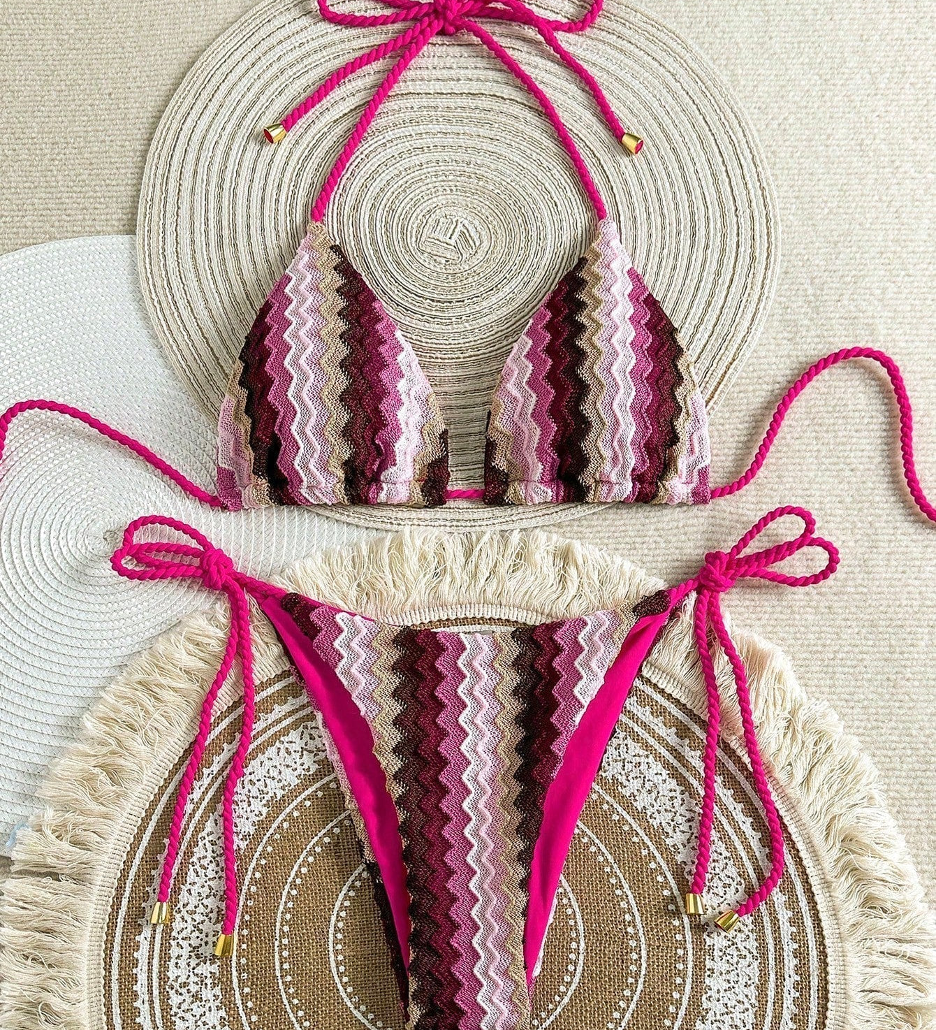 Grace - Crochet Look Triangle Bikini