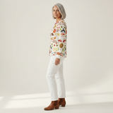 Meredith - Cream Mini Tree Sweater