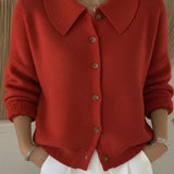 Vega | Veste en Tricot avec Col Chemise