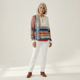 Margaret - Striped Colour Block Sweater