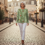Ivy - Green Christmas Tree Sweater