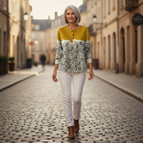 Opal - Mustard Yellow Polka Dot Sweater