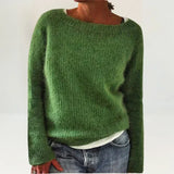 Violet - Cozy Sweater in Green
