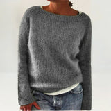 Janet - Cozy Sweater in Grey