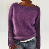 Shirley - Cozy Sweater in Purple