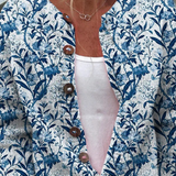 Lucy - Blossom Print Button Cardigan