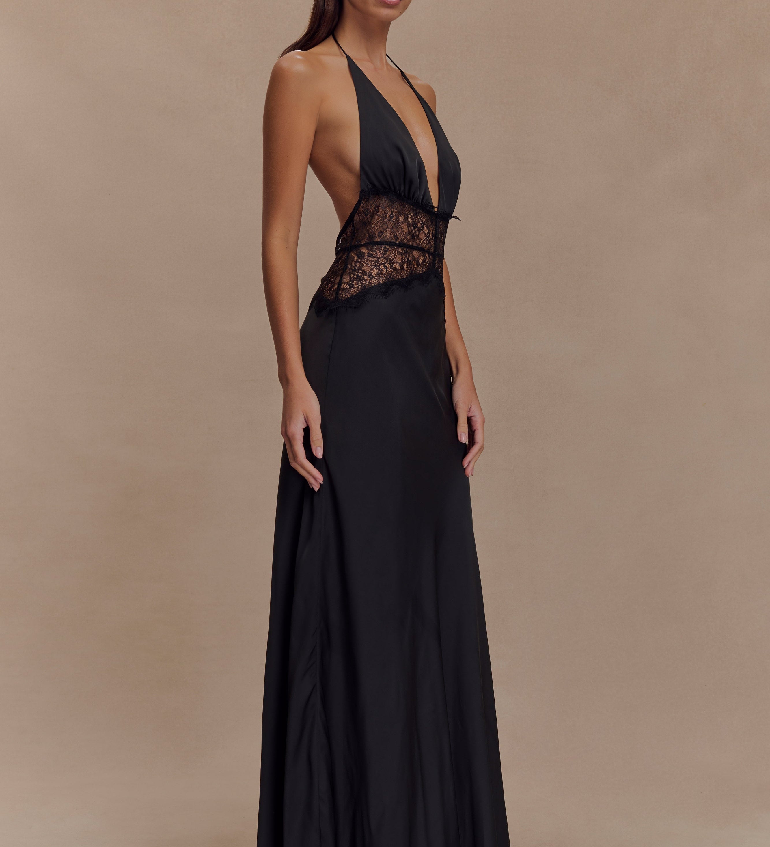 Velina - Lace and Satin Dress