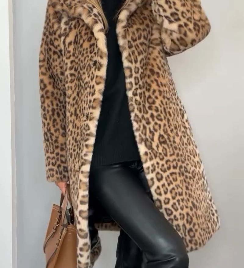 Leia - Leopard Long Jacket