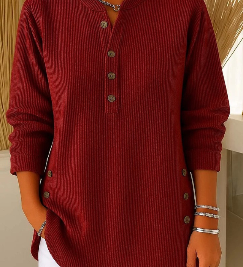 Nieves | Tunique Henley avec Boutons
