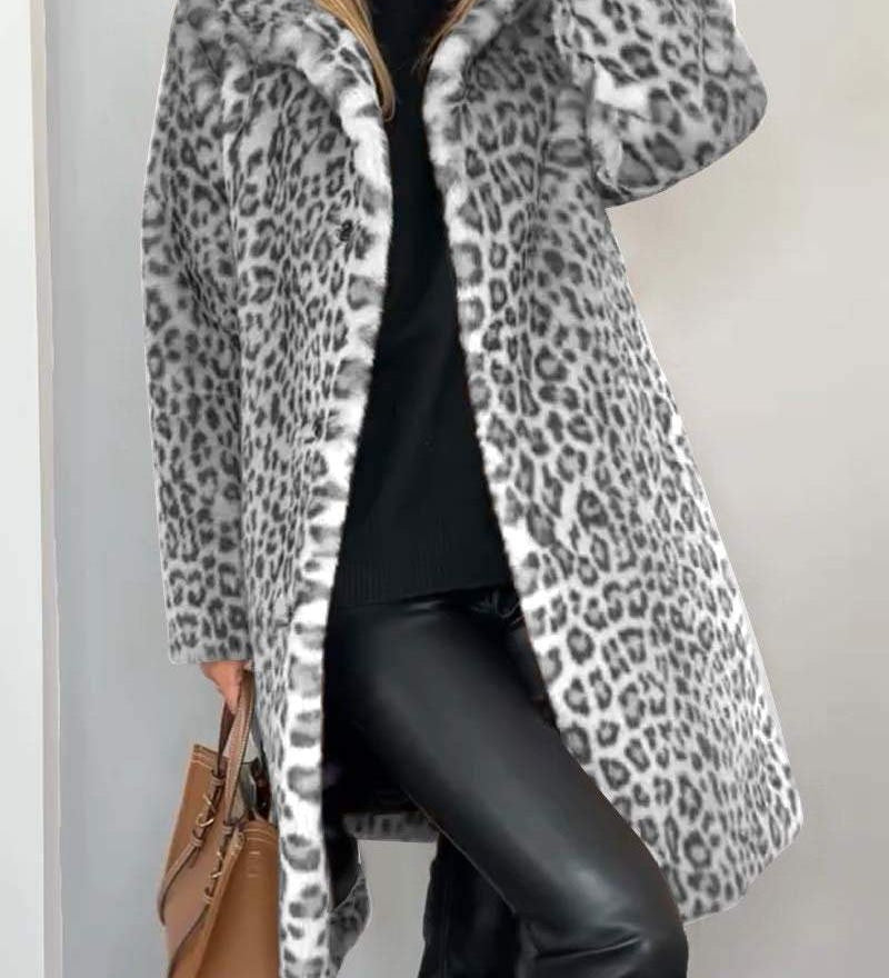 Leia - Leopard Long Jacket