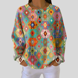 Clara - Colourful Check Sweater