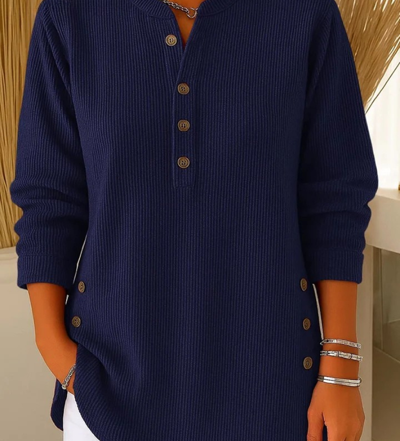 Nieves | Tunique Henley avec Boutons