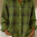 Candela | Veste en Tricot à Carreaux