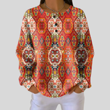 Sabrina - Folk Floral Sweater