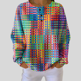 Rosalie - Colourful Plaid Sweater