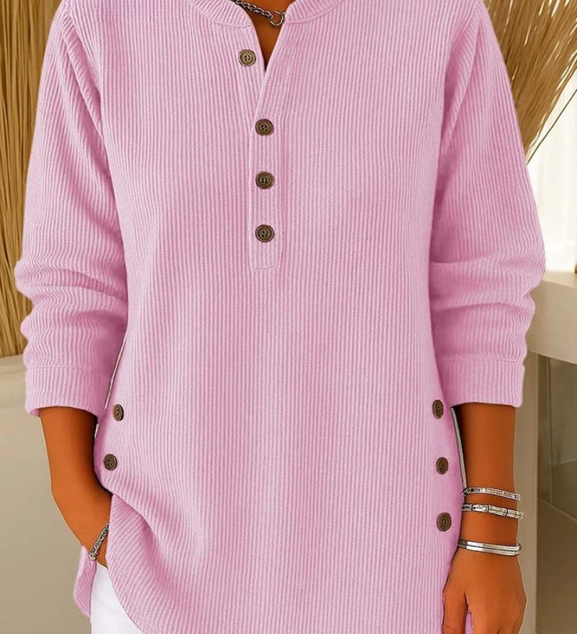 Nieves | Tunique Henley avec Boutons