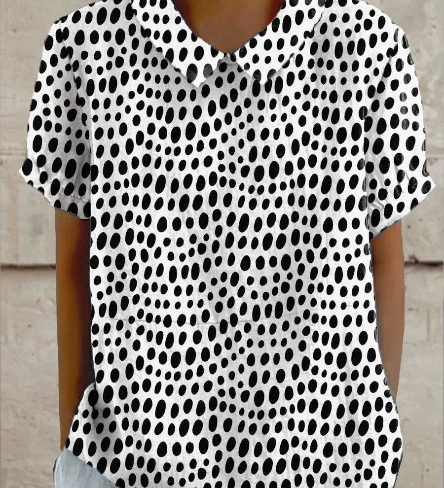 Lillian - Polka Dot Print Blouse