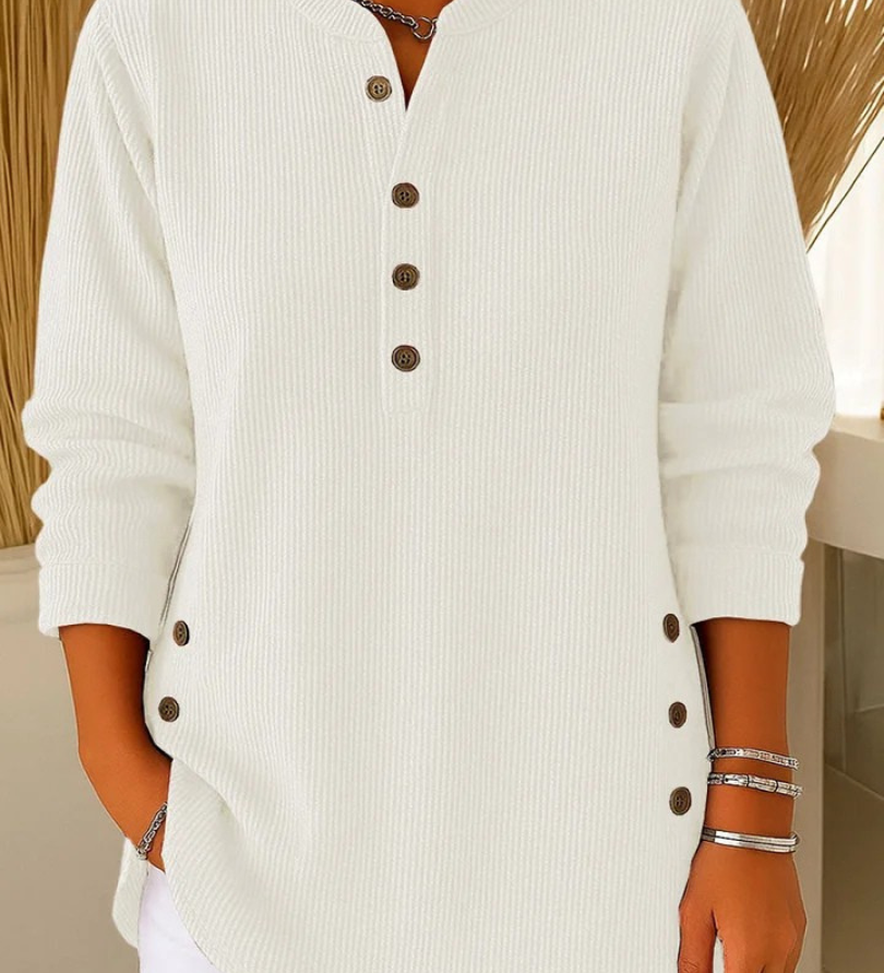Nieves | Tunique Henley avec Boutons