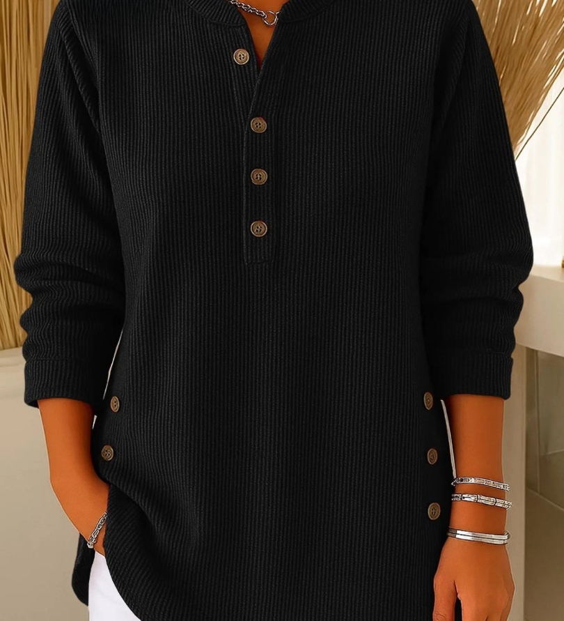 Nieves | Tunique Henley avec Boutons