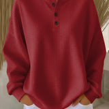 Milagros | Sweat-shirt Henley Gofré