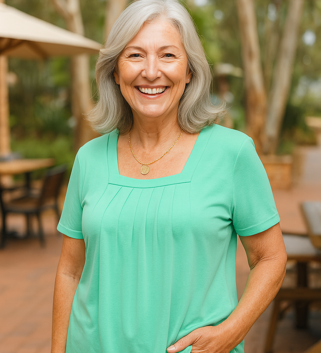 Béatrice - Pleated Comfort Top