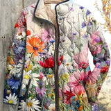 Georgina - Multicoloured Wildflower Quilted Jacket