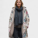 Hyacinth - Pastel Fleece Jacket with Botanical Print