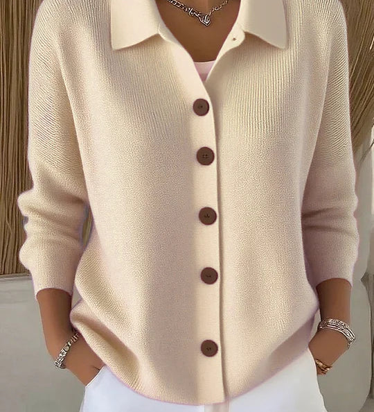 Josefina | Veste en Tricot avec Col et Boutons
