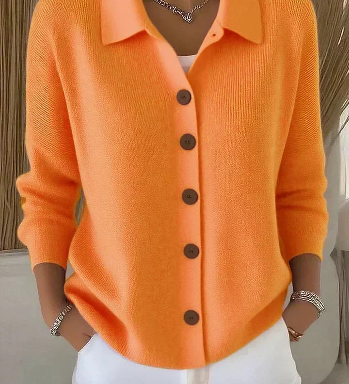 Josefina | Veste en Tricot avec Col et Boutons