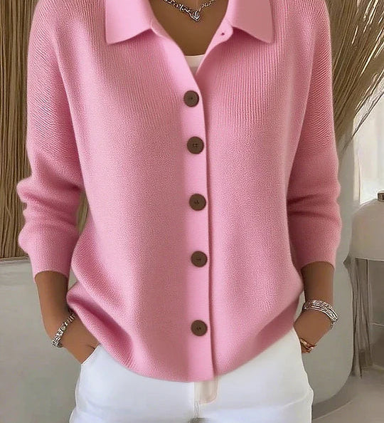 Josefina | Veste en Tricot avec Col et Boutons
