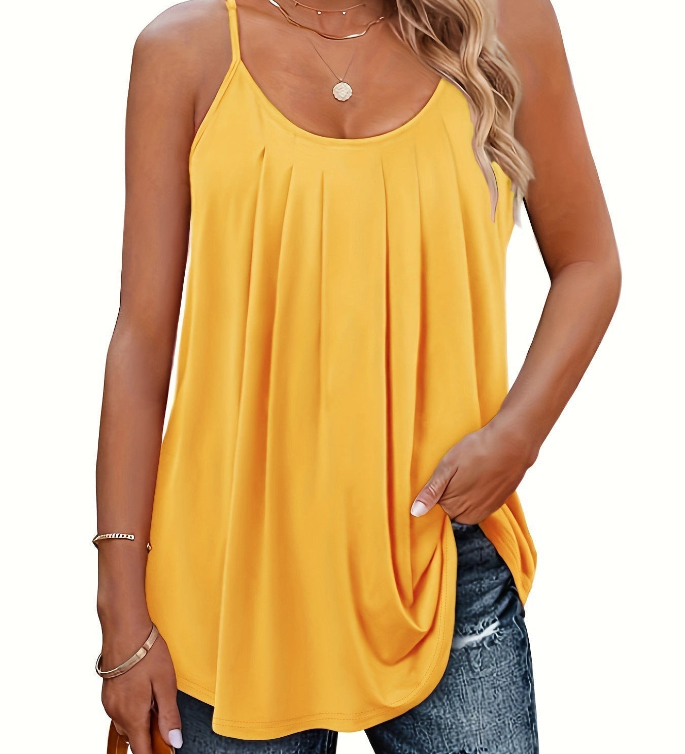 MILA - Women Lightweight Spaghetti Strap Fit Summer Top