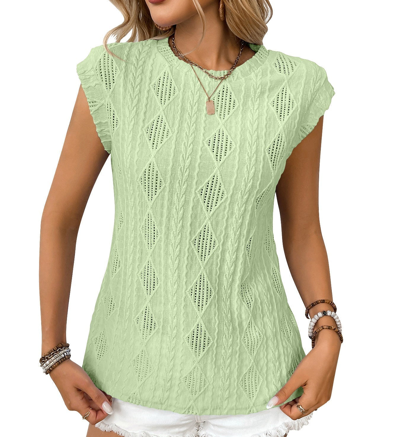 DELICE - Women Lightweight Knit Chic Tee
