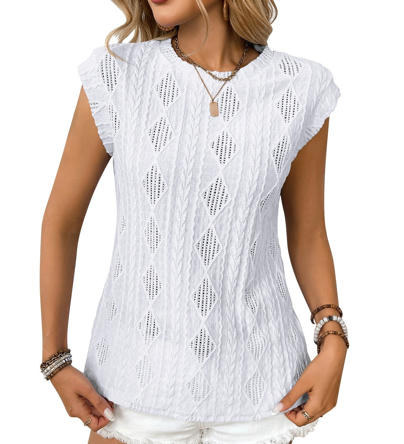 DELICE - Women Lightweight Knit Chic Tee