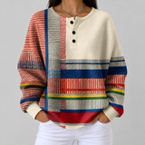 Margaret - Striped Colour Block Sweater