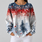 Alice - Light Blue Christmas Tree Sweater