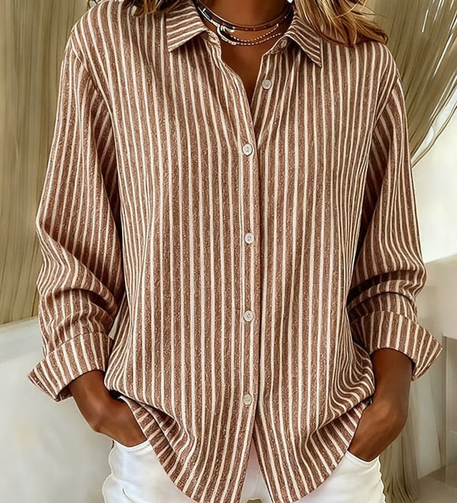 Jimena | Chemise Rayée avec Boutons