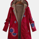 Adele - Sherpa Jacket with Ethnic Print