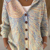 Paloma | Veste en Maille Imprimée avec Capuche