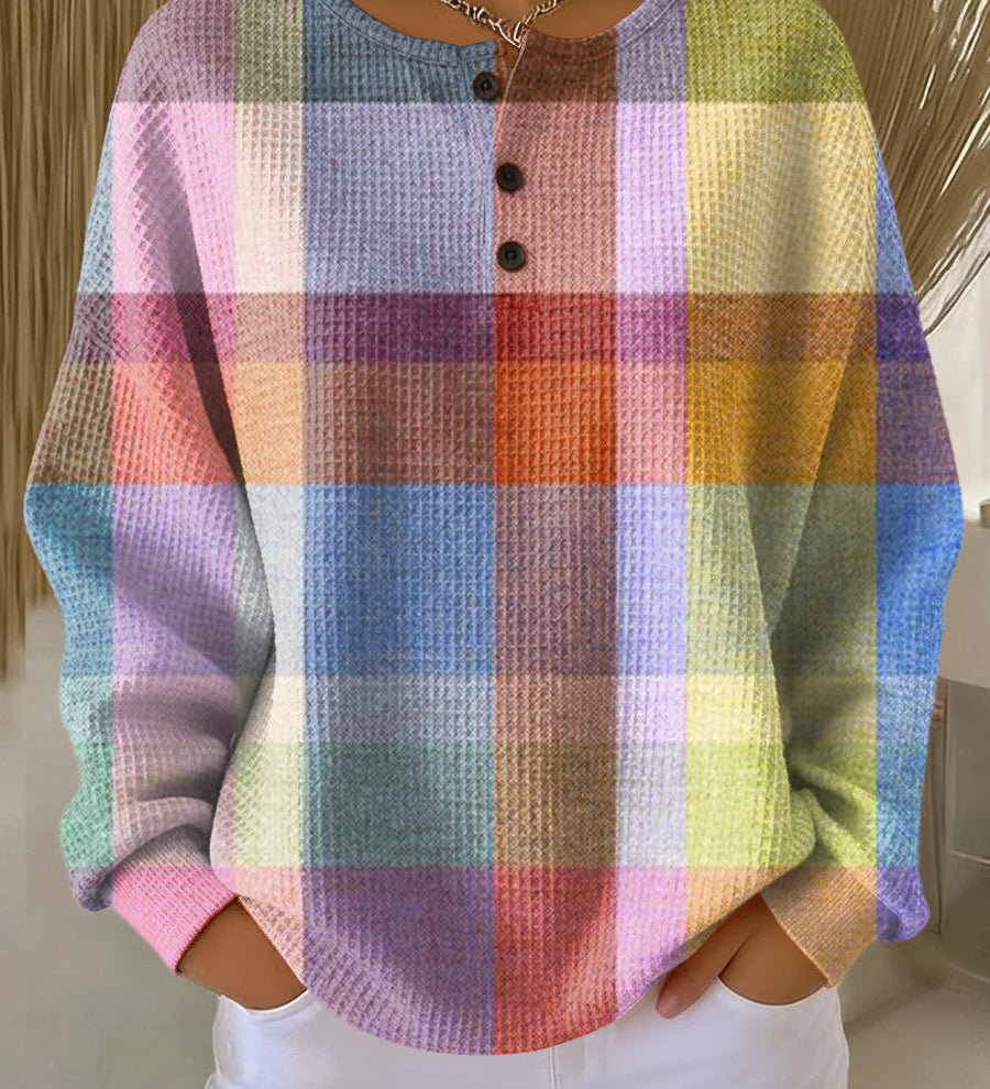 Abigail - Pastel Plaid Sweater