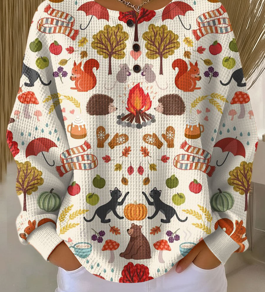 Hazel - Fall Forest Sweater