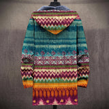 Nicole - Multicoloured Aztec Stripe Print Jacket