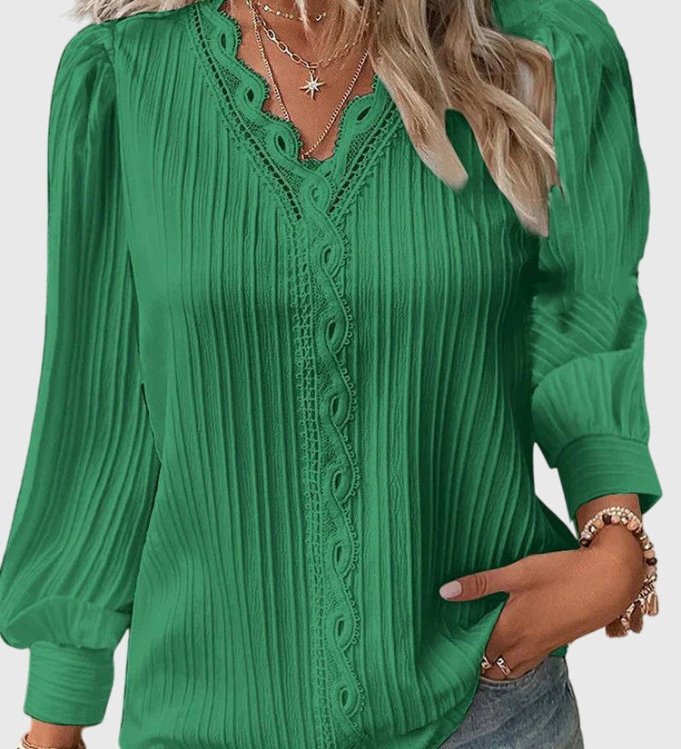 Andrea - Elegant Pullover Blouse