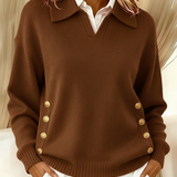 Vicenta | Pull avec Col Polo et Boutons