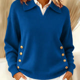 Vicenta | Pull avec Col Polo et Boutons