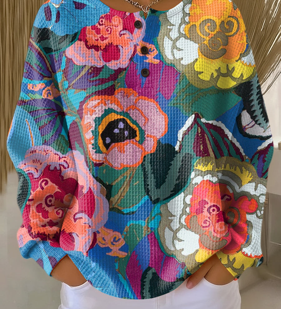 Irene - Large Floral Sweater
