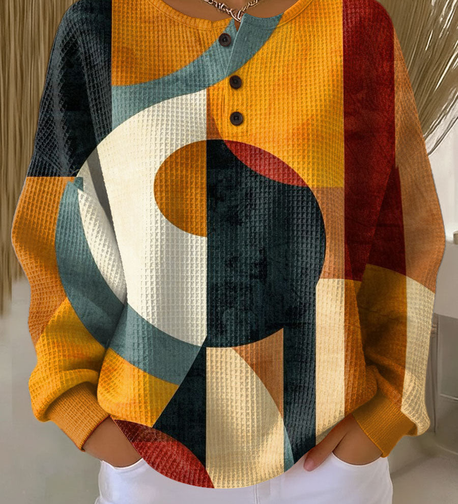 Amelia - Geometric Pattern Sweater