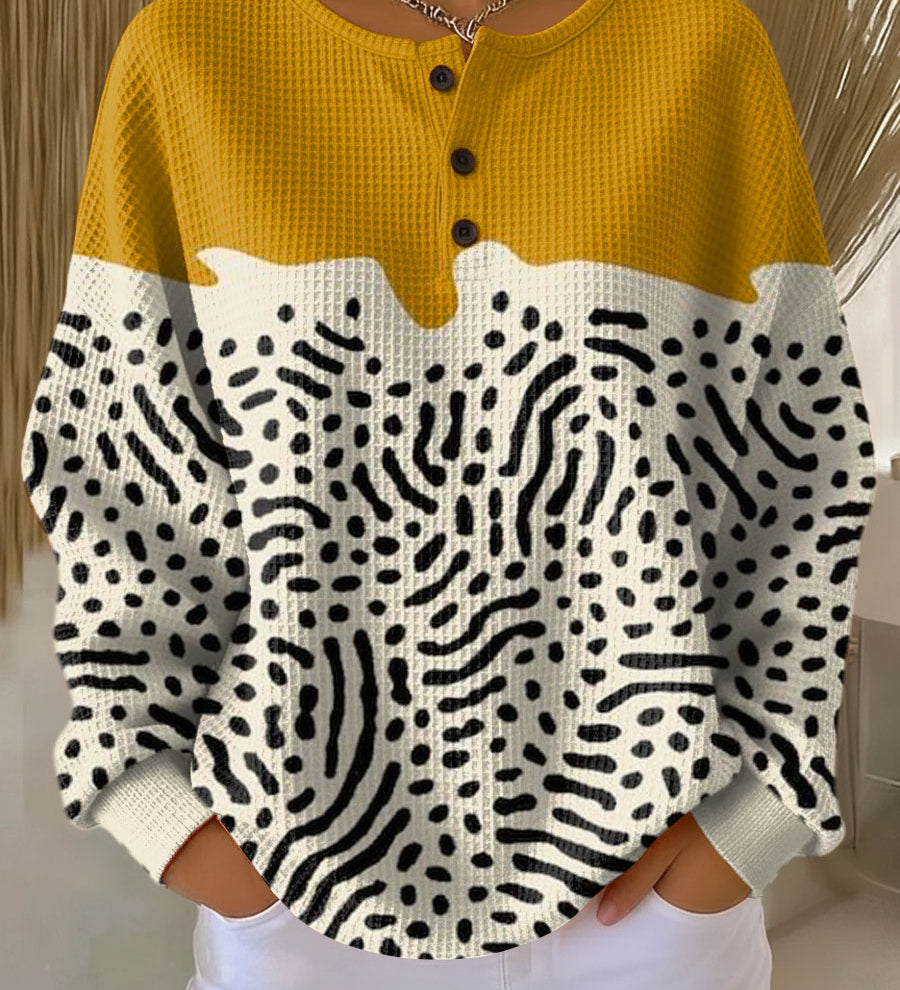 Opal - Mustard Yellow Polka Dot Sweater