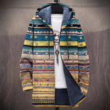 Lucy - Multicoloured Aztec Stripe Print Jacket